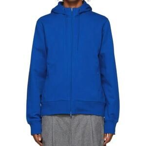 Adidas Y-3 yohji yamamoto Zip Up Hoodie Jacket Y-3 Logo Pockets Royal Blue S